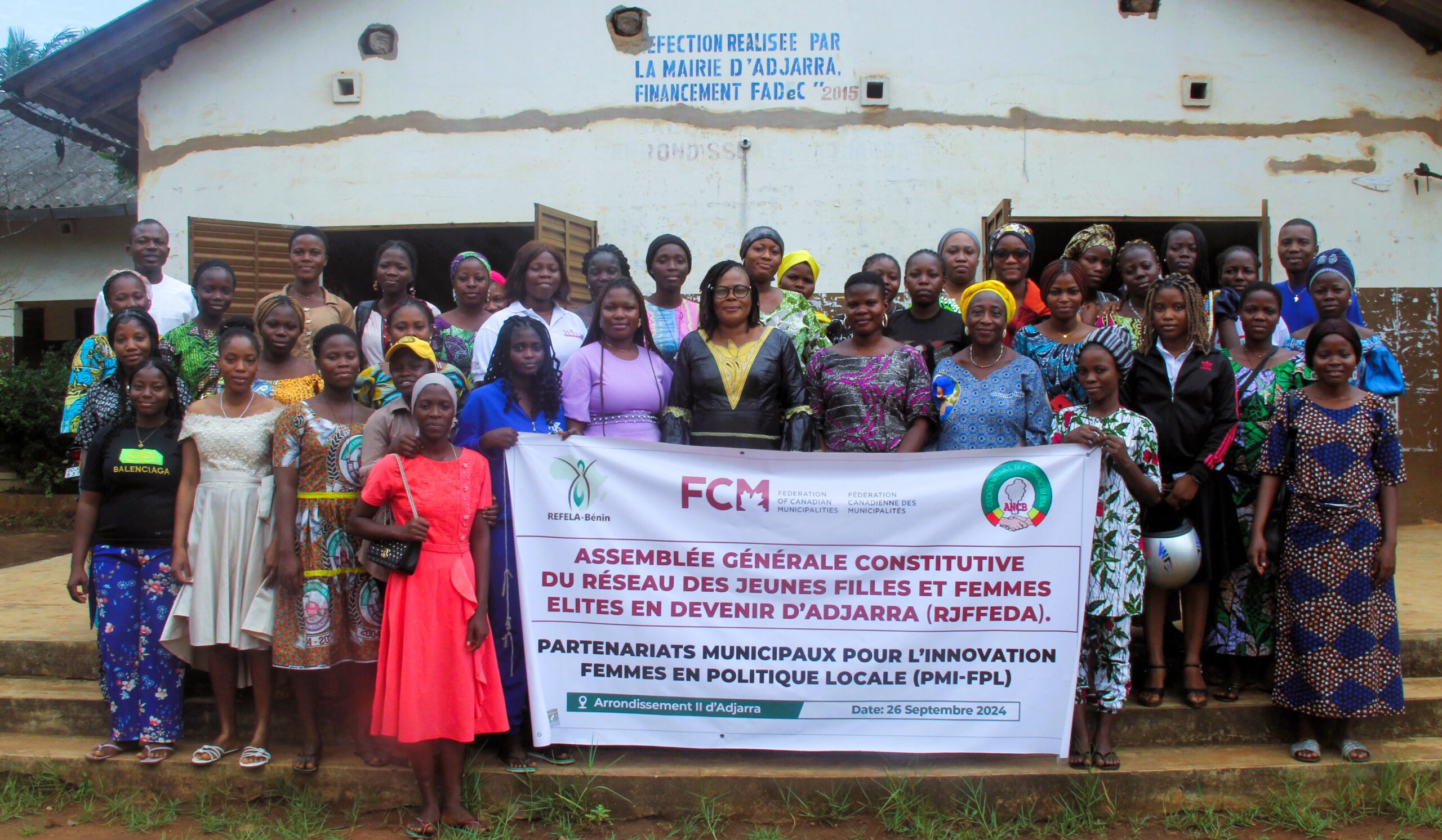 55 jeunes femmes d’Adjarra formées pour une participation citoyenne accrue et au militantisme politique